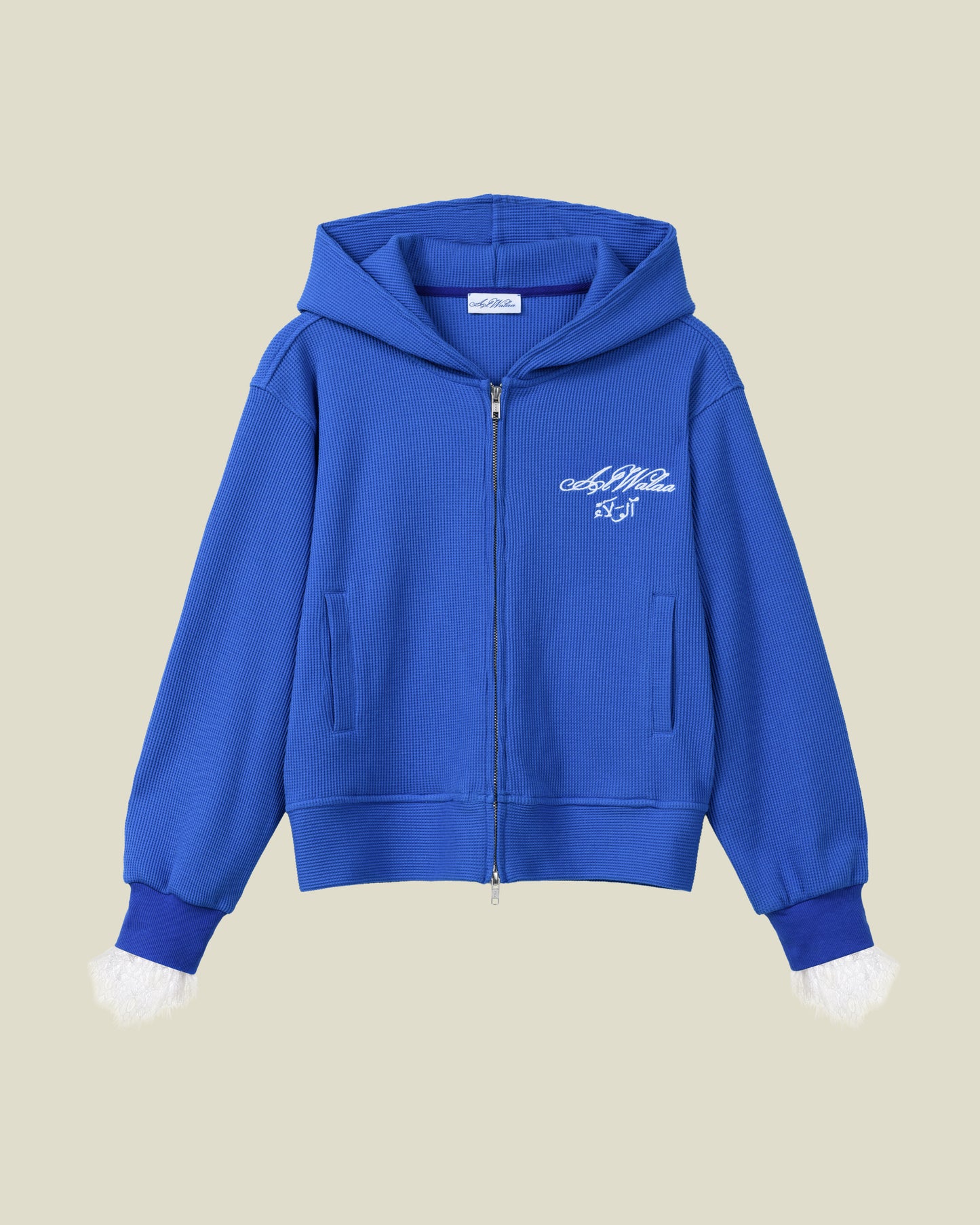 NOUR AL BAHR WAFFLE ZIP HOODIE