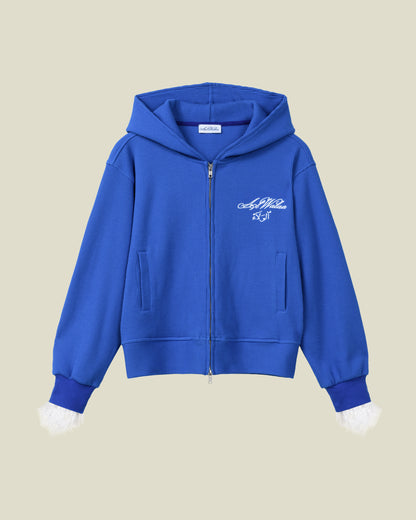 NOUR AL BAHR WAFFLE ZIP HOODIE